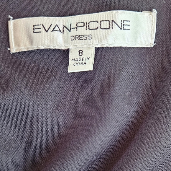 Evan Picone Black Ruched Sheath Dress - Picture 4 of 4